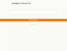 Tablet Screenshot of amalgam-forum.ch